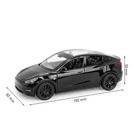 1/32 Tesla Model Y SUV Leikkiauto Malli Valettu Metalli Miniatyyri Ääni & Valo Vetotakaisin 1:32 Kokoelma Lahja Pojalle Lapselle