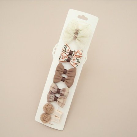 10 ST Bågar Hårklämmor Bowknot BB Clips A A