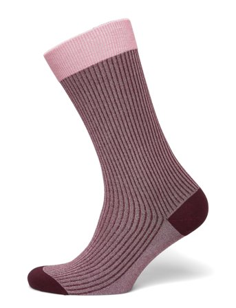 Copenhagen Studios Cph Socks 8 Cotton Blend Burgundy - Pink - 35-38