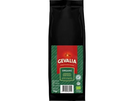 GEVALIA Kaffe Organic Bönor 1kg 8/krt - Lyreco - Kök och servering - Kaffe och te - Hela Bönor