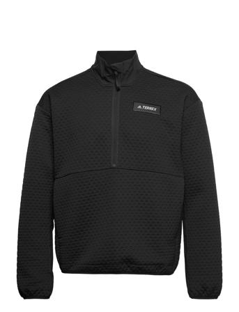 Terrex Hike Half-Zip Fleece Sweatshirts & Hoodies Fleeces & Midlayers Sort Adidas Performance