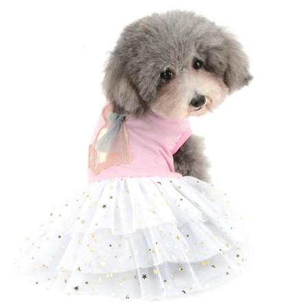 Husdjurskjol i gasväv, söt kaninskjorta, bekväm och andningsbar kjol för hundar, xl