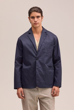 NN.07 Timo Sakko Herren Blau Bio-Baumwolle