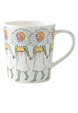 Design House Stockholm Elsa Beskow Mugg 40 cl with handle Marguerite Glas 40CL