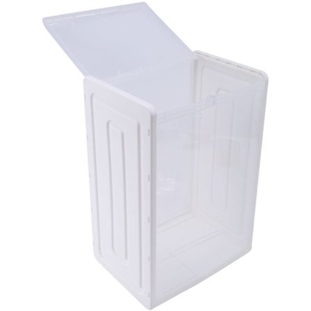 DIY käsilaukku säilytyslaatikko monitasoinen läpinäkyvä muovi pölytiivis pinottava laatikko makuuhuoneen säilytyskaappi järjestäjä