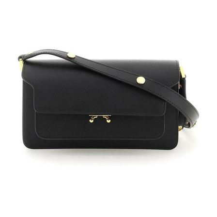Marni, Shoulder Bag Zwart, Dames, Maat:ONE Size,leer