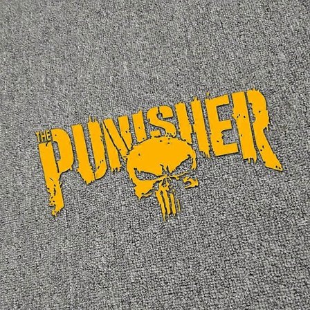 22cm*11cm Heijastava Punisher Kypärä Moottoripyörän Tankki Tarrat Hienot Autotarrat Koristeelliset Lisävarusteet Luova Vedenpitävä