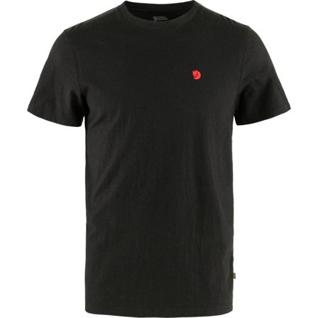 Fjällräven Men's Hemp Blend T-Shirt Top in Black | Size: XS, Organic Cotton