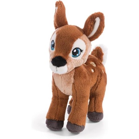 Nuttede Plysdyr Hjort, 10cm Brun Stående - Bæredygtigt Kæledyr til Børn og Voksne