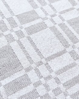 Jacquardvävd duk Lilly återvunnen Grå - 140x250 cm - Recycled by Wille