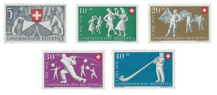 Schweiz 1951 - MICHEL 555/59 - Postfrisk