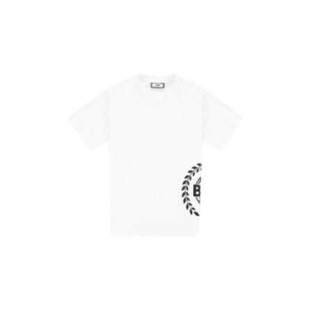 Balr., Crest Print T-Shirt Wit, Heren, Maat:XL