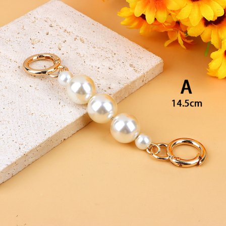 Veske Forlengelseskjede Crossbody Purse Pearl Chain Strap Håndveske D