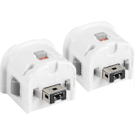 2 Motion Plus Adapter Sensor til Wii Fjernbetjening, Motion Plus Adapter Accelerator Erstatning til Wii Motion Plus Adapter