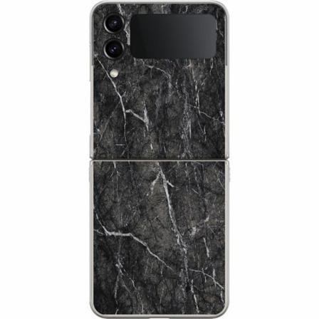Samsung Galaxy Z Flip4 Premium Skal Marmor Svart