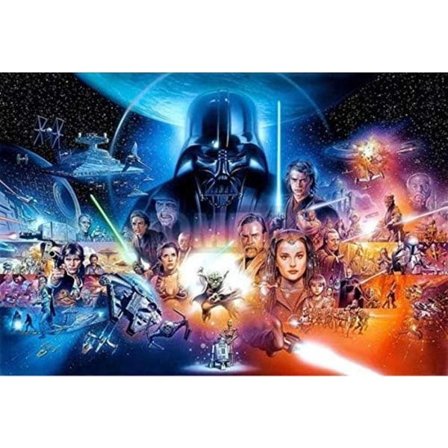 Star Wars - Plakat Fuld Bor Diamantmaleri efter Nummer Kit SQBB_max