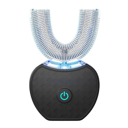 U-formet Elektrisk Tannbørste 360 Automatisk Tannbørste (svart)