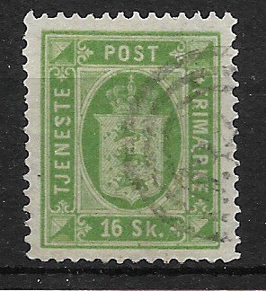 Danmark 1871 - AFA Tjenestemærke. 3 - Stemplet