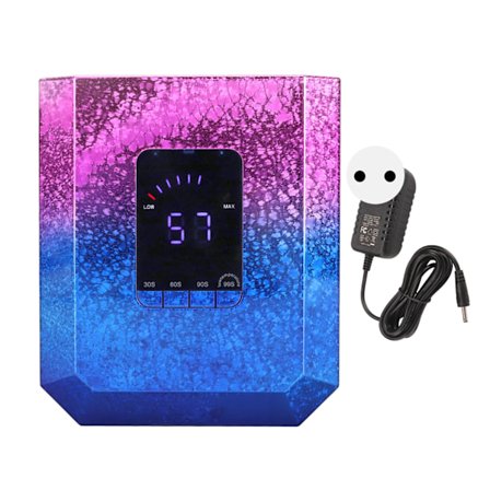 60W Intelligent Nagellampa 4 Timer Inställning 33st Dubbla Ljuschips Smart Sensorisk Gel Nagellampa 100‐240V EU-kontakt