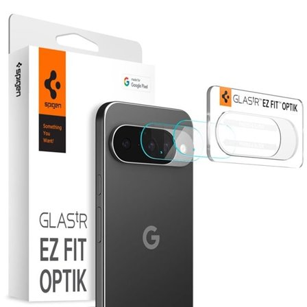 Spigen Optik Glas.tR kamerabeskyttelse 2-pakning for Google Pixel 10 - gjennomsiktig