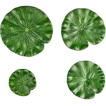 4 stk. Kunstige Lotusblade Flydende Skum Dam Dekoration Landskab