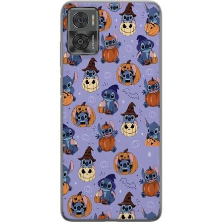 Motorola Moto E22i Gjennomsiktig deksel Stitch halloween