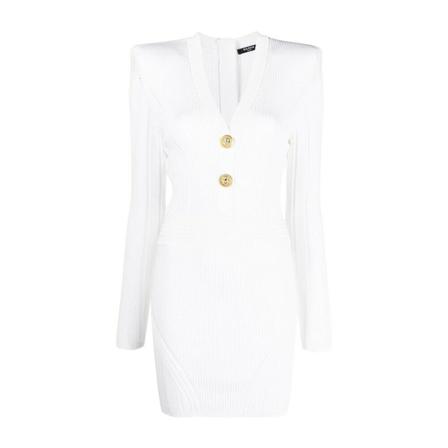 Balmain, Short Dresses Wit, Dames, Maat:M