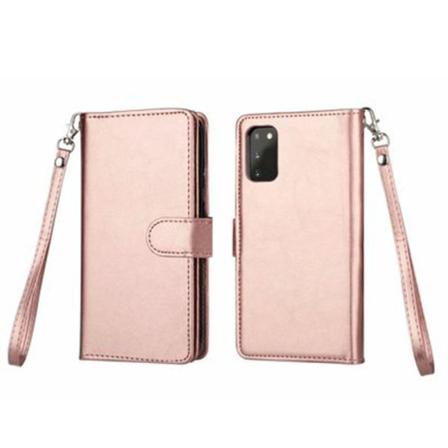 Samsung Galaxy S20 - Floveme 9-kort Plånboksfodral Roséguld