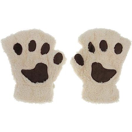 Naisten ja tyttöjen käsineet Talvi Kissan tassu Käsineet Pehmeät Hanskat W DXGHC