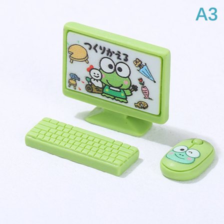 Dollhouse Miniature monitor tangentbord mus set Dekoration Access