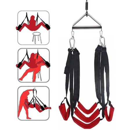 2025 Siste Modell Kraftig Sex Swivel Swing for Par Takramme med Setebegrensninger Bondage Voksen Kit Hengende Swing med Sterk Rustfri