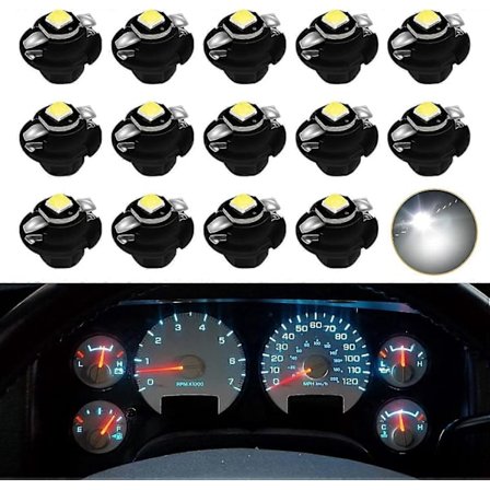 Vita LED-lamput kojelaudan mittareihin, nopeusmittari Yhteensopiva 2002-2006 Dodge Ram 1500 2500 3500 Pickup Truckin kanssa