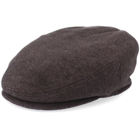 Stetson - Brun earflap Keps - Kent Wool/Cashmere Ear Flap Brown Flat Cap @ Hatstore