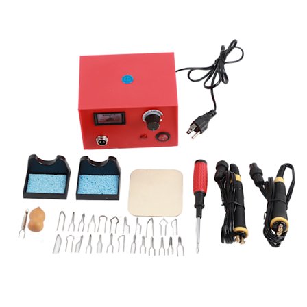 Träsnideriverktygssats Gourdbräda Gravyr Pyrografi Penna Elektrisk Lödkolv 50WEU-kontakt 220V