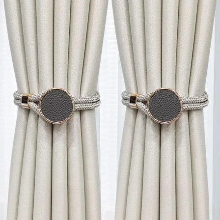 2 stk. Stilfulde og funktionelle gardinholdere til soveværelses- og stueindretning - Nemme at bruge og holder gardinerne sikkert på plads