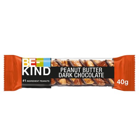 BE-KIND Nøddebar Peanutbutter & Dark Chocolate 40 g, Helse & Madvarer, Snacks, Barer