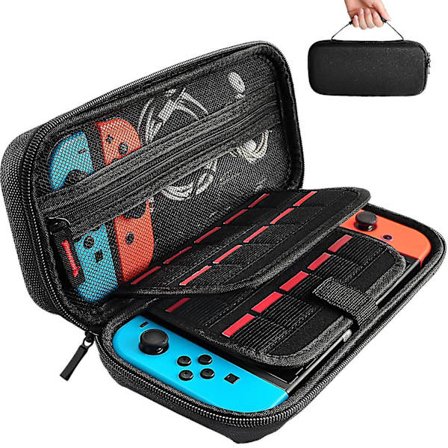 Switch Bæreveske Kompatibel Med Nintendo Switch, Med 20 Spillkassetter Beskyttende Hardt Skall Reiseveske Lomme Fo