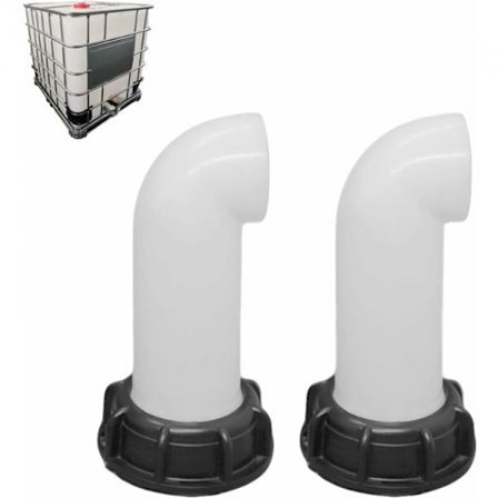2 kpl vesisäiliön venttiilin suutin, vesisäiliön venttiili, 60 mm IBC-vesit