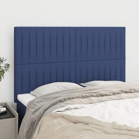 Vidaxl Huvudgavlar 4 St Blå 72x5x78/88 Cm Tyg Blå