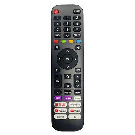 Typ A EN2AE30H Universell Fjärrkontroll Ersättning För Hisense 4K UHD Android Smart TV