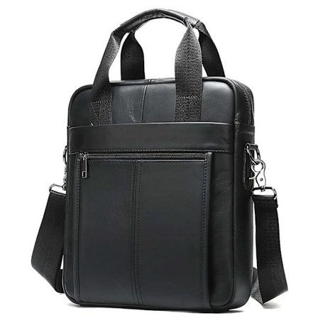 Vertikal Messenger Bag för män Handväska Justerbar Avtagbar rem Sling Bag för kontoret