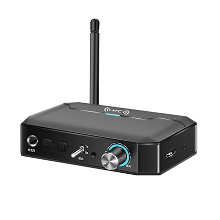 Bluetooth-mottagare 2-i-1 Ljudadapter Bluetooth-kompatibel 5.3 NFC-sändare