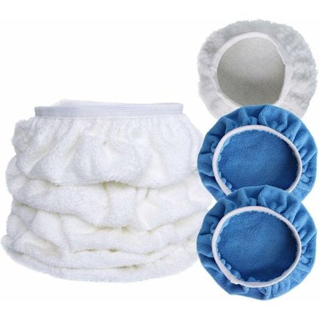 7 st 9-10" Mikrofiberplysch Bilpolering Polerare Hårborttagning Bonett Buff