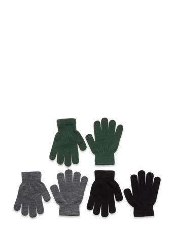 Neckar Knitted 3-Pack Gloves Accessories Gloves & Mittens Mittens Multi/mønstret ZigZag*Betinget Tilbud