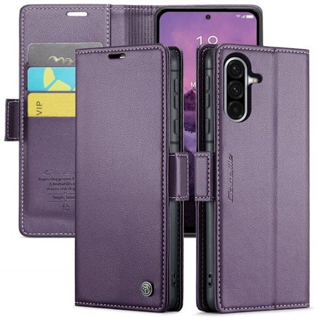 CaseMe Slim Wallet Cover RFID-beskyttelse Samsung Galaxy A56 Lilla