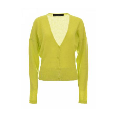 Federica Tosi, Knitwear Groen, Dames, Maat:2XS,alpaca