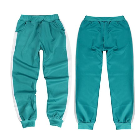 Squid Game 001 Kostym Barn träningsoverall Set Jacka Toppbyxor Kostym Sportkläder