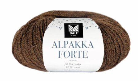 Dale Garn Alpakka Forte Varm-Brun-Melert 709, 50g