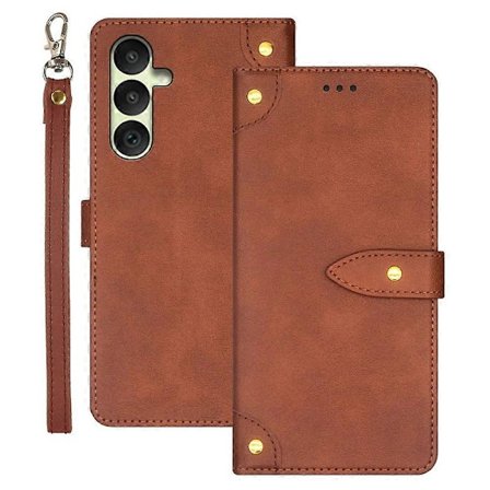 IDEWEI Suojakotelo Samsung Galaxy A35 5G:lle PU-nahkainen läppäkotelo korttipaikalla LGL