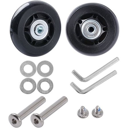 2-pack hjul för resväskor (60*6*18 mm axellängd: 35 mm) reservdelar[mo]